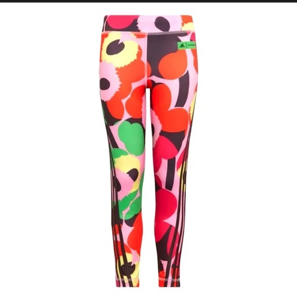 Girls Adidas x Marimekko training tights - Picture 2 of 9